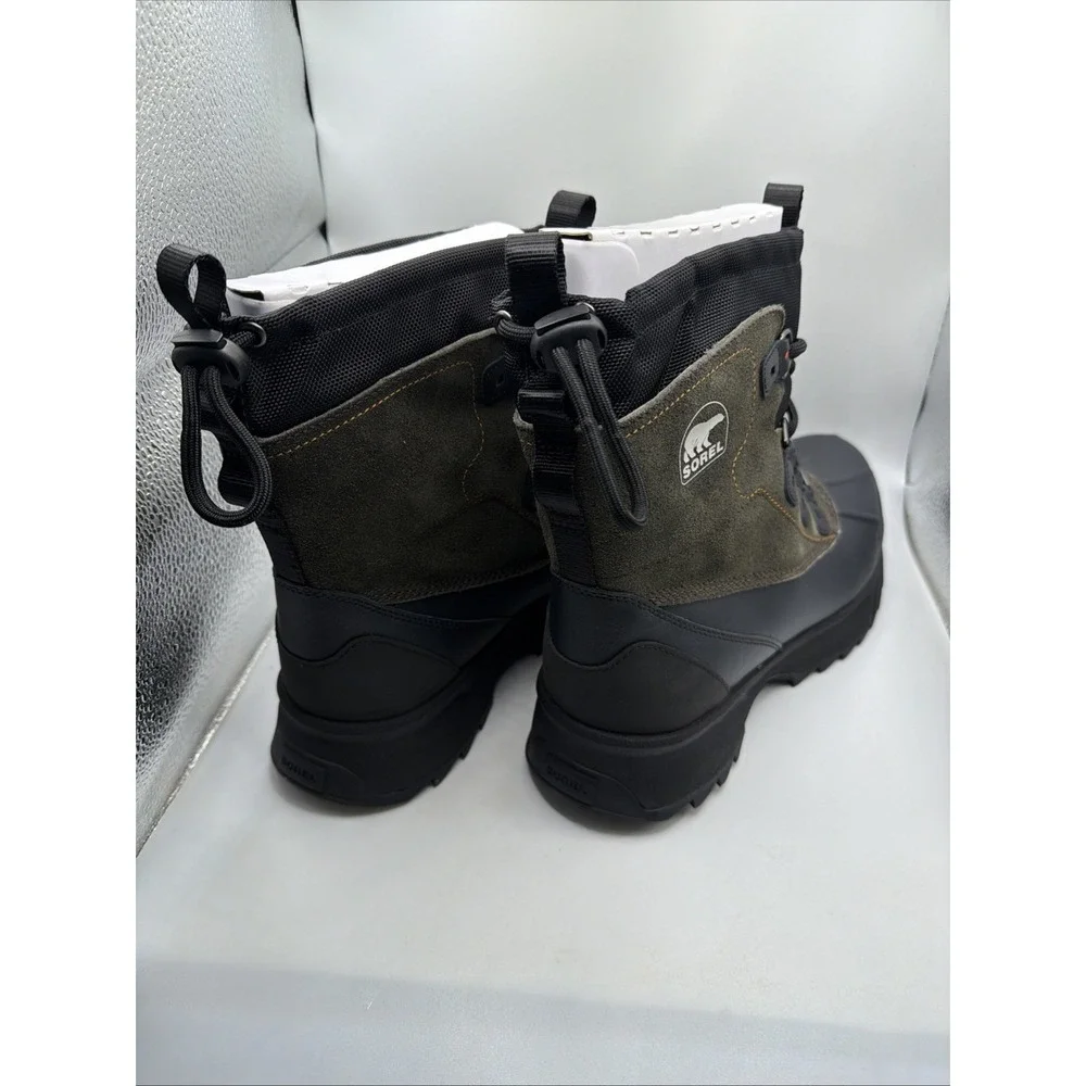 Sorel Scout 87 XT WP Men's Nubuck Waterproof Hiking Boot Black / Quarry Size 10